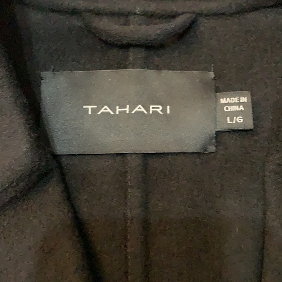 Tahari Anna Knit Sleeve Wool Blend Coat NWT - Picture 4 of 7